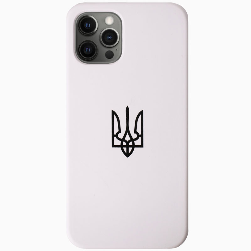 Чохол Silicone Case Patriot series на Apple iPhone 13 Pro Max (6.7") (White)