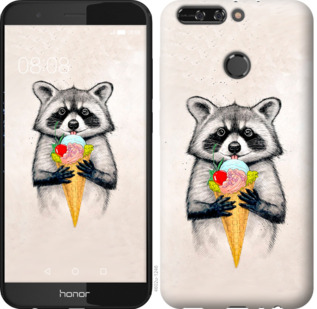 

Чехол Енотик с мороженым для Huawei Honor 8 Pro 801377