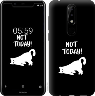 

Чехол Уставший кот для Nokia 5.1 Plus 879234