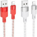 Дата кабель Hoco X99 Crystal Junction USB to Lightning (1m)