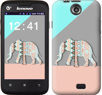 

Чохол Візерунчастий слон на Lenovo A300 224621