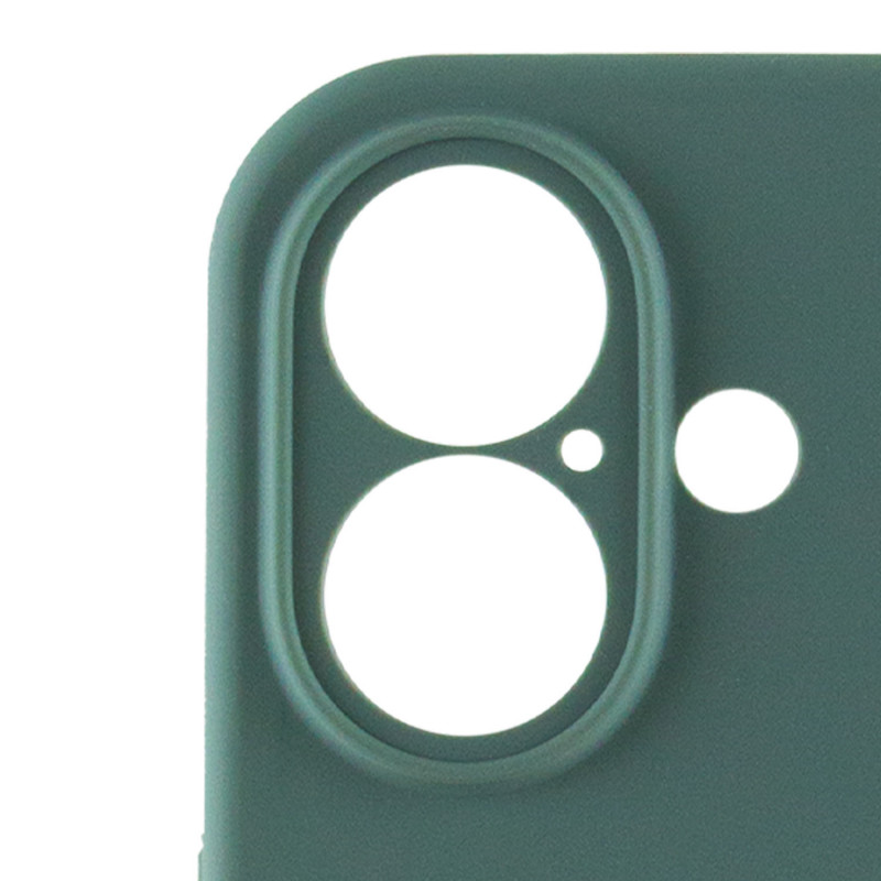 Купить Чехол Silicone Case Full Camera Protective (AA) для Apple iPhone 16 (6.1") (Зеленый / Pine green) на vchehle.ua