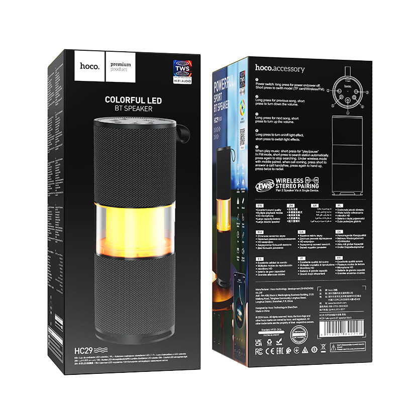 Фото Bluetooth Колонка Hoco HC29 Halo sports (Black) на vchehle.ua