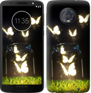 Чехол Бабочки для Motorola Moto G6 Plus