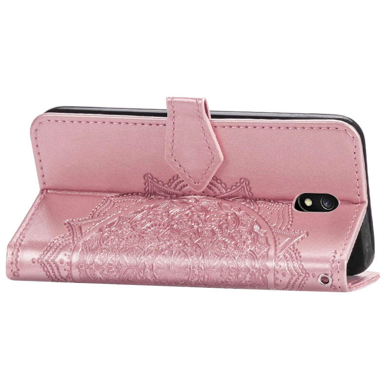 Купить Кожаный чехол (книжка) Art Case с визитницей для Xiaomi Redmi 8a (Розовый) на vchehle.ua