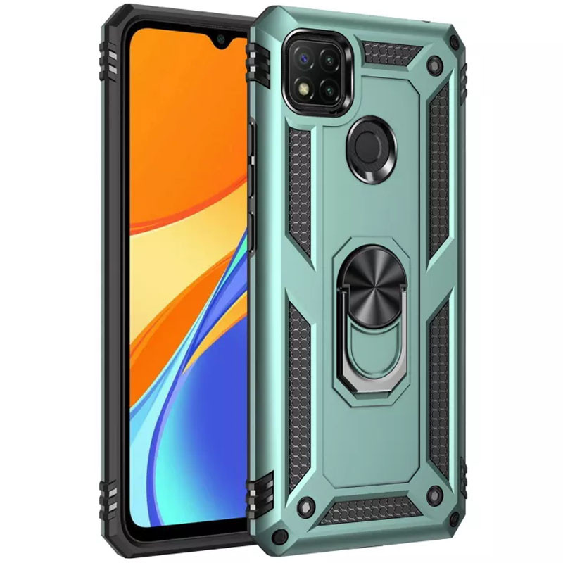 

Ударостійкий чохол Serge Ring for Magnet на Xiaomi Redmi 9C (Зелений) 1175490