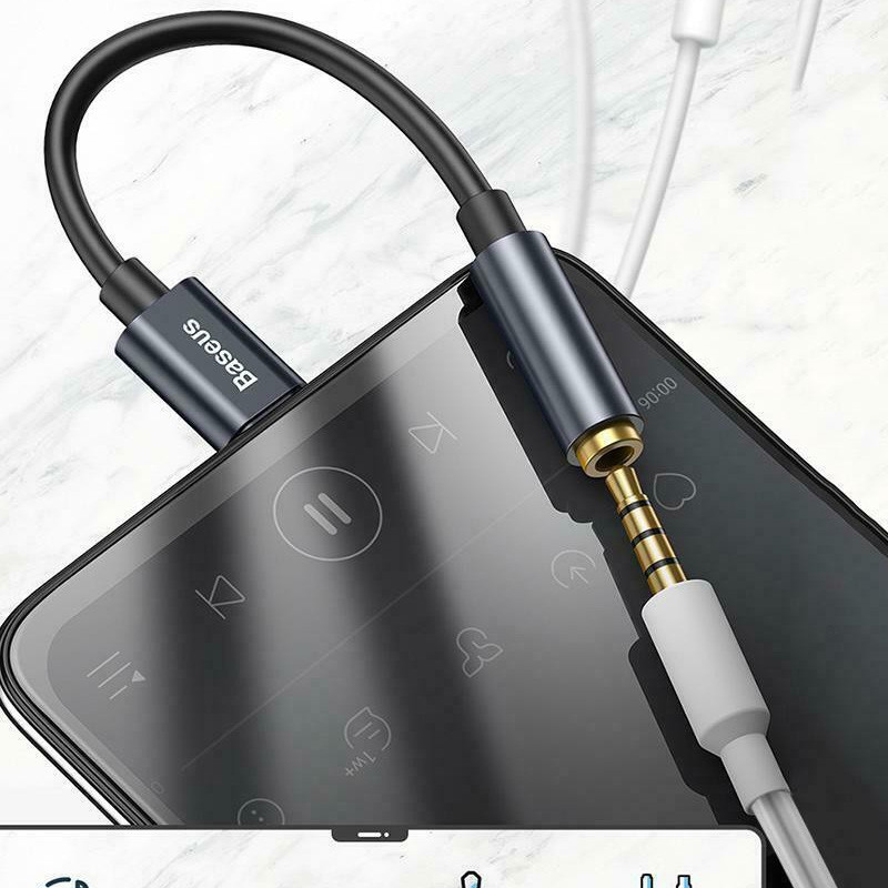 Купить Переходник Baseus L54 Type-C to 3.5mm (CATL54) (Серый) на vchehle.ua