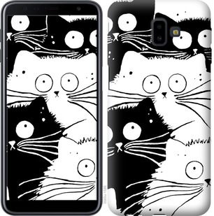 Чехол Коты v2 для Samsung Galaxy J6 Plus 2018