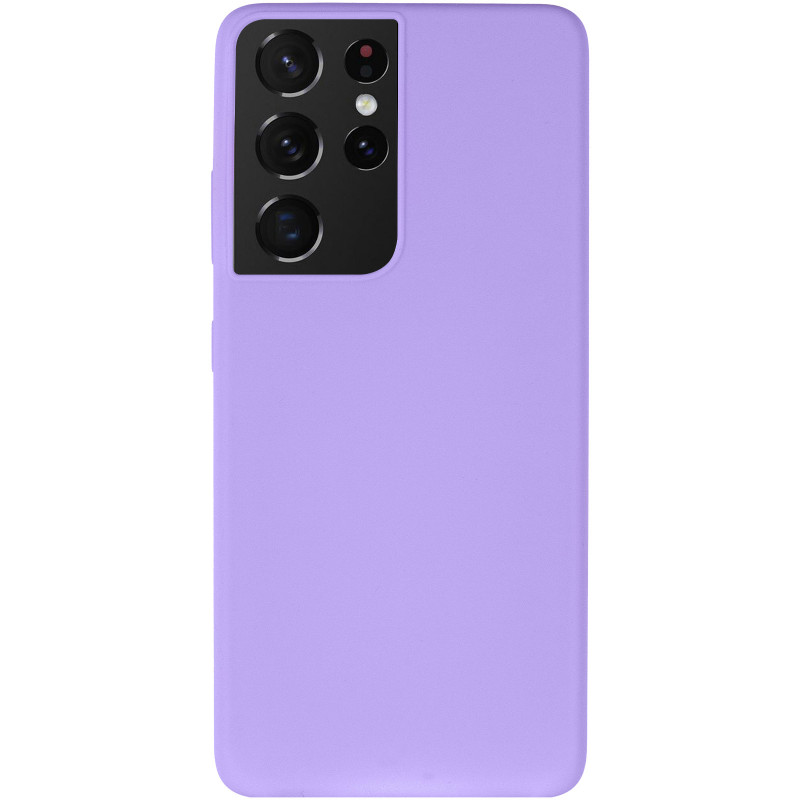Фото Чехол Silicone Cover Lakshmi (AA) для Samsung Galaxy S21 Ultra (Сиреневый / Dasheen) на vchehle.ua