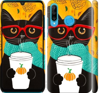 

Чехол Осенний кот для Huawei P30 Lite 702725