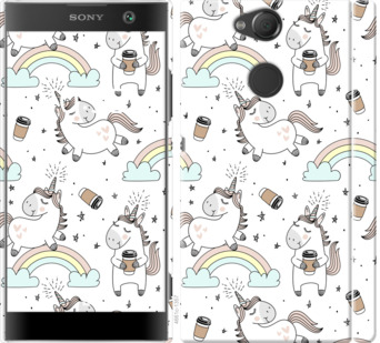 

Чехол Единорог и кофе для Sony Xperia XA2 H4113 840878