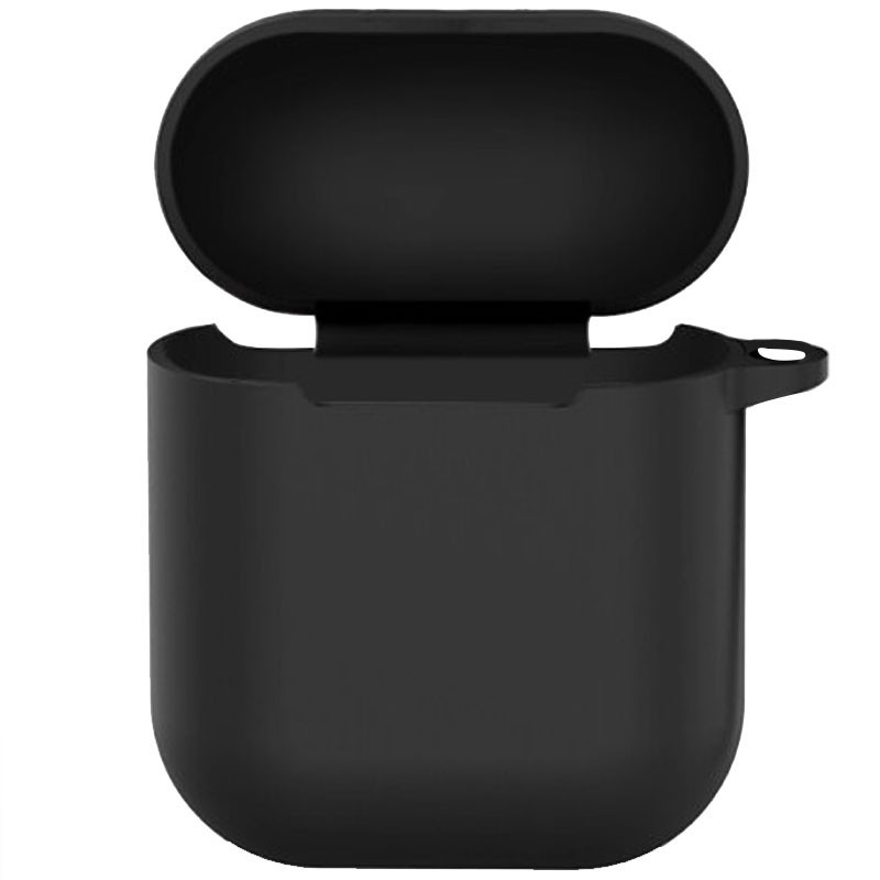

Силіконовий футляр New з карабіном для навушників Airpods 1/2 (Чорний / Black) 1185261