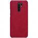 Фото Кожаный чехол-книжка Nillkin Qin Series для Xiaomi Redmi 9 (Красный) на vchehle.ua