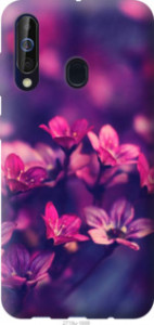 Чехол Пурпурные цветы для Samsung Galaxy A60 2019 A606F