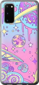 Чехол Розовая галактика для Samsung Galaxy S20