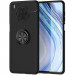 TPU чехол Deen ColorRing под магнитный держатель (opp) для Huawei Y9a (Черный / Черный)