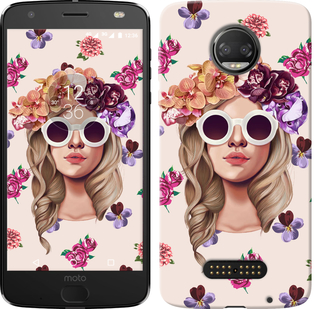 

Чохол Дівчина з квітами v2 на Motorola Moto Z3 Play 670912
