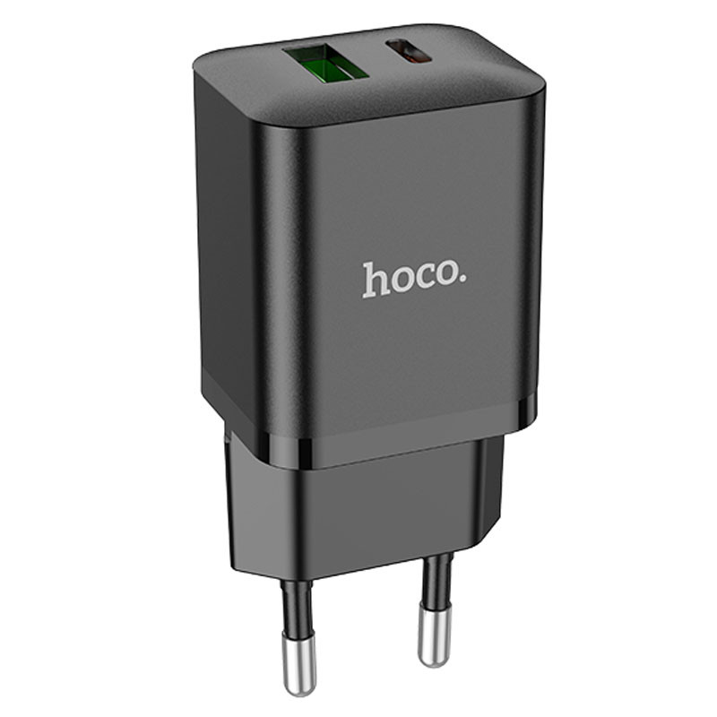 МЗП Hoco N28 Founder 20W Type-C + USB (Black)