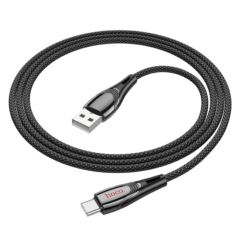 Дата кабель Hoco U133 Monte USB для Type-C (1.2m) (Black) в магазині vchehle.ua