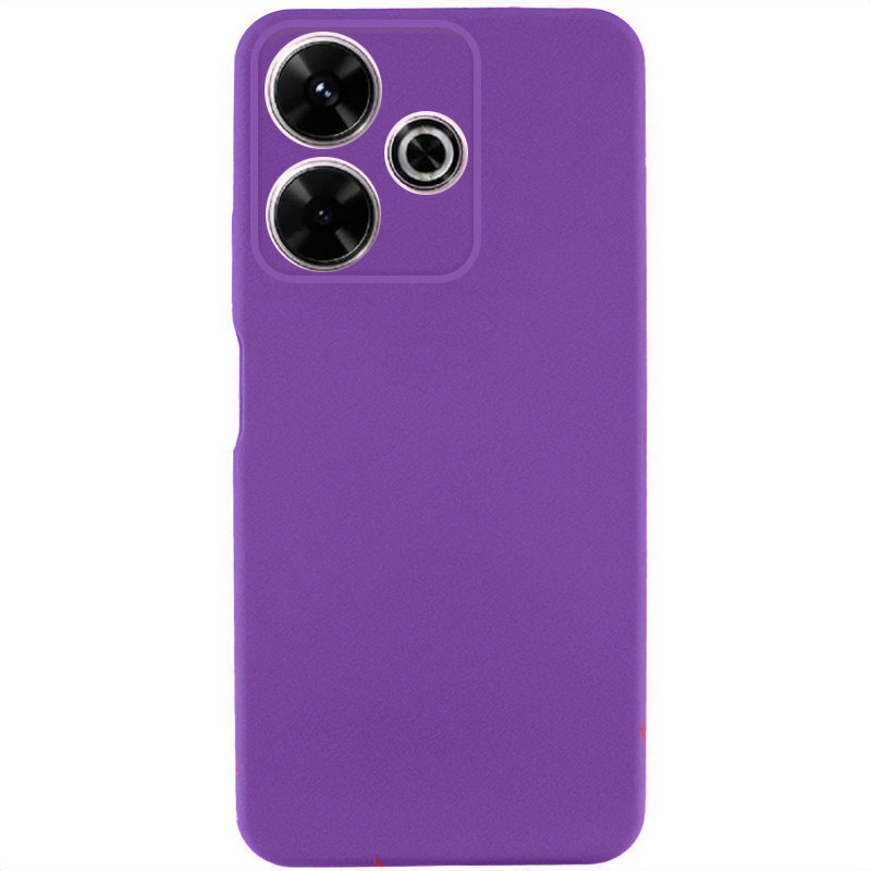 Чохол TPU GETMAN Liquid Silk Full Camera на Xiaomi Redmi 13 4G / Poco M6 4G (Фіолетовий / Purple)