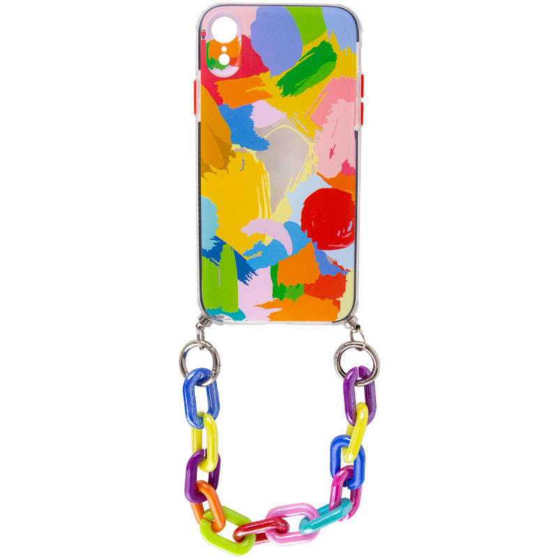 

TPU+PC чехол Colorific с подвесной цепью для Apple iPhone XR (6.1") (Brush) 1186757