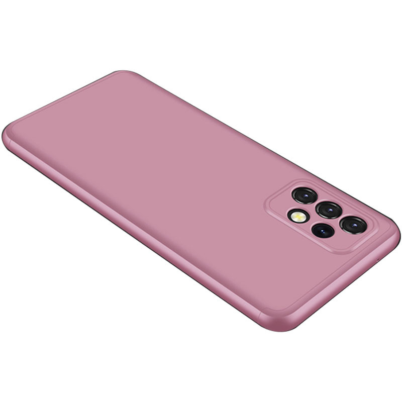 Пластиковая накладка GKK LikGus 360 градусов (opp) для Samsung Galaxy A32 4G (Розовый / Rose Gold)