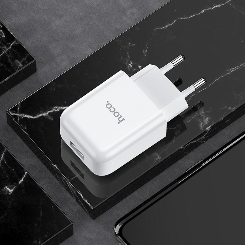 СЗУ HOCO N2 (1USB/2.1A) (Белый) в магазине vchehle.ua