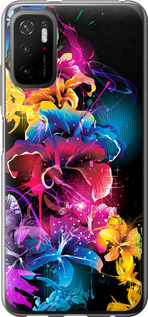 

Чехол Абстрактные цветы для Xiaomi Redmi Note 10 5G 1634058