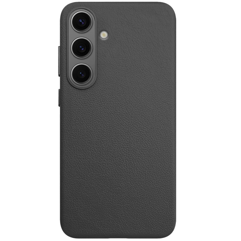 Шкіряний чохол Leather Case (AAA) на Samsung Galaxy S25 Edge (Black)