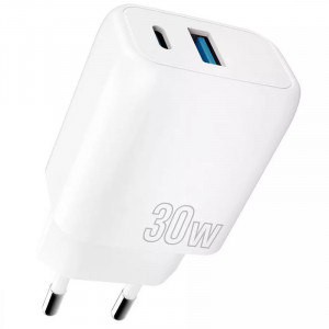 СЗУ Proove Silicone Power Plus 30W (Type-C+USB)