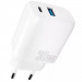 СЗУ Proove Silicone Power Plus 30W (Type-C+USB) (White)