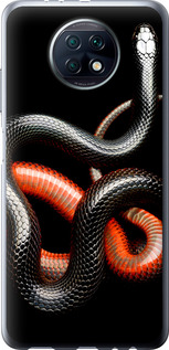 

Чехол Красно-черная змея на черном фоне для Xiaomi Redmi Note 9T 1685076