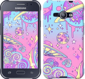 Чехол Розовая галактика для Samsung Galaxy J1 Ace J110H