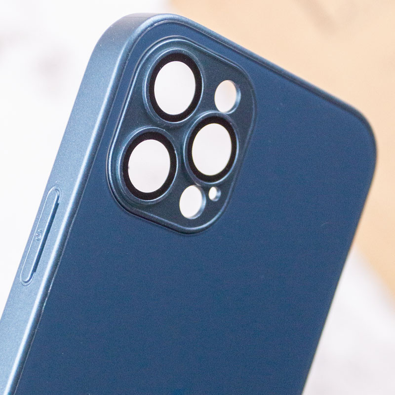 Купити Чохол TPU+Glass Sapphire matte case на Apple iPhone 12 Pro (6.1") (Navy Blue) на vchehle.ua