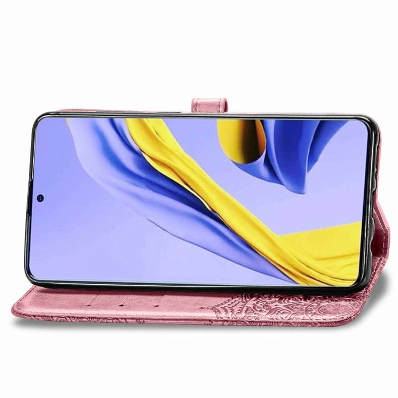 Купить Кожаный чехол (книжка) Art Case с визитницей для Samsung Galaxy M51 (Розовый) на vchehle.ua