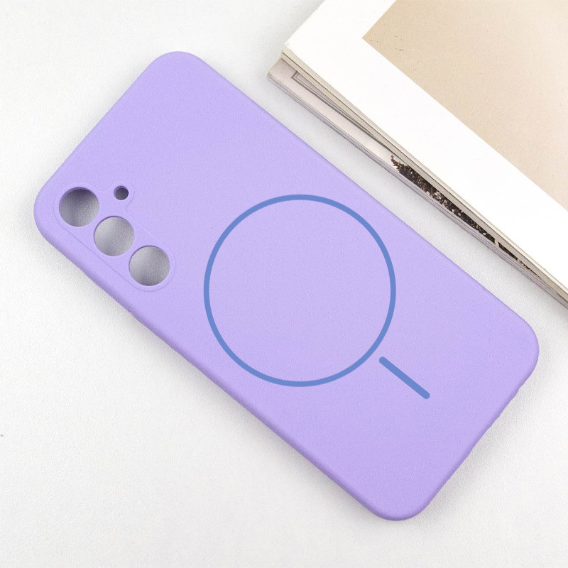 Фото Чехол Silicone Cover Lakshmi Full Camera (AA) with MagFit для Samsung Galaxy S25+ (Сиреневый / Dasheen) на vchehle.ua