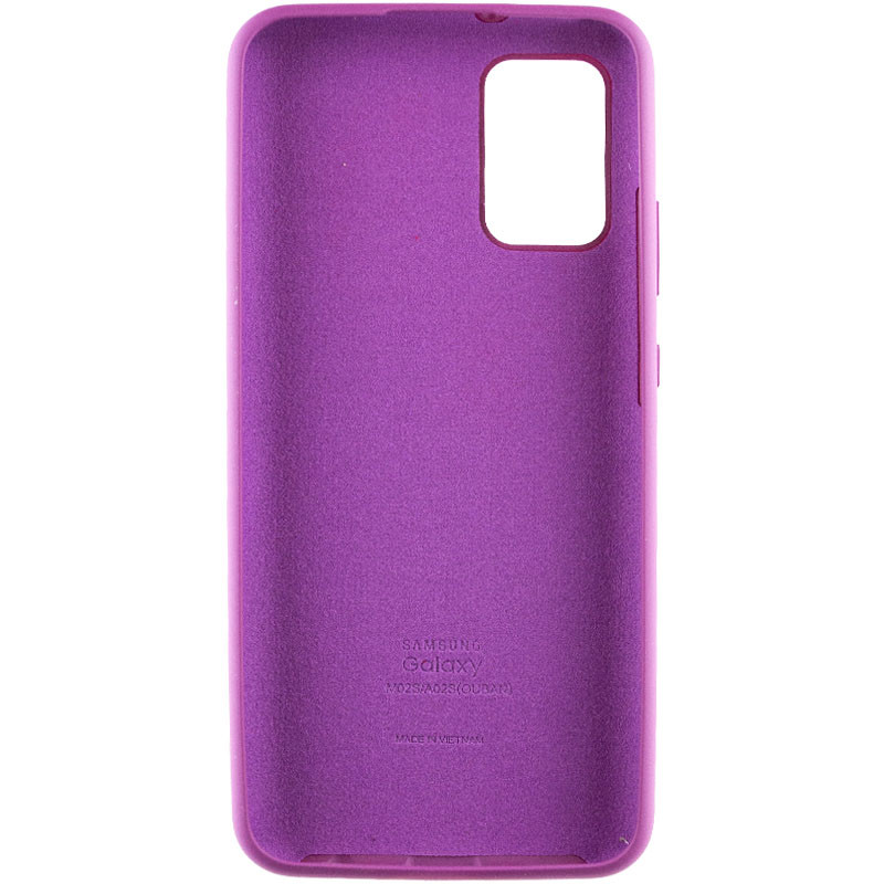 Фото Чехол Silicone Cover Full Protective (AA) для Samsung Galaxy A02s (Фиолетовый / Grape) на vchehle.ua
