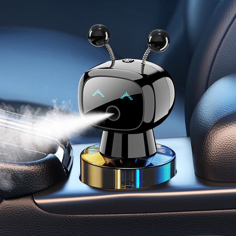 Фото Ароматизатор/освежитель воздуха в машину Smart Robot in Love (Black) на vchehle.ua
