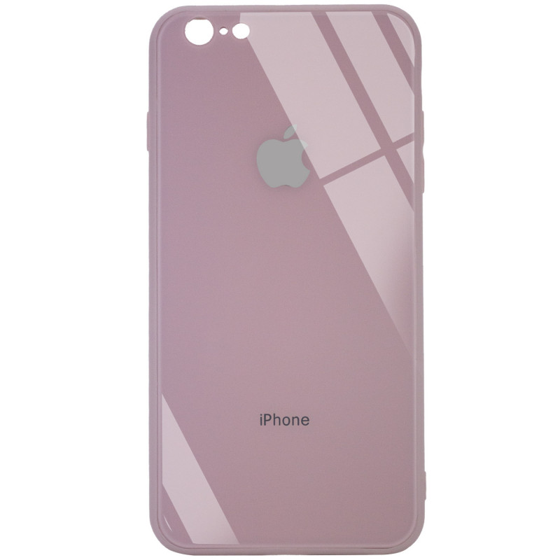 

TPU+Glass чохол Epik GLOSSY Logo Full camera (opp) для iPhone 6s plus (5.5'') (Рожевий / Pink Sand) 1101991