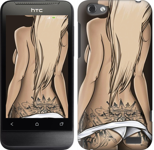 

Чохол Дівчина з татуюванням на HTC One V t320e 644192