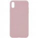 Чехол Silicone Case Full Protective (AA) NO LOGO для Apple iPhone X / XS (5.8") (Розовый / Pink Sand)