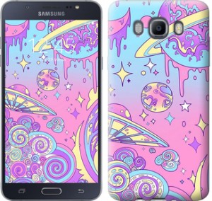 Чехол Розовая галактика для Samsung Galaxy J7 (2016) J710F