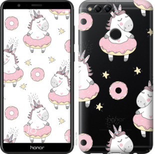 

Чехол Единорожки для Huawei Honor 7X 830469