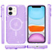 Фото Чехол TPU Galaxy Sparkle (MagFit) для Apple iPhone 11 (6.1") (Purple+Glitter) на vchehle.ua