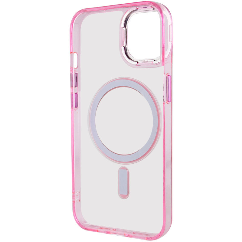 Чехол TPU Iris with Magnetic safe для Apple iPhone 12 Pro / 12 (6.1") (Розовый) в магазине vchehle.ua