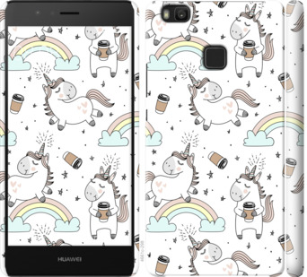 

Чехол Единорог и кофе для Huawei P9 Lite 841017