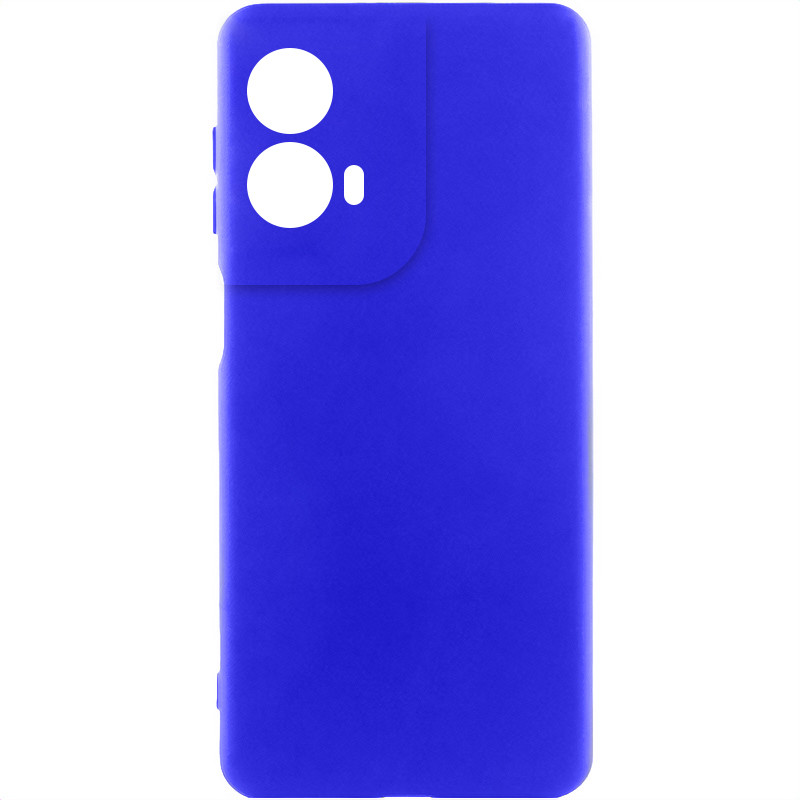 Чехол Silicone Cover Lakshmi Full Camera (AA) для Motorola Moto G85 (Синий / Iris)