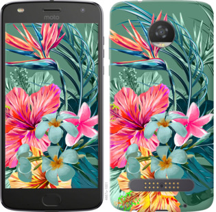 

Чехол Тропические цветы v1 для Motorola Moto Z2 Play 845331