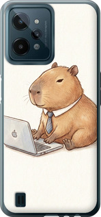 Чохол Funny Capybara CEO Working на Realme C31