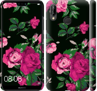

Чехол Розы на черном фоне для Huawei P20 Lite 694283